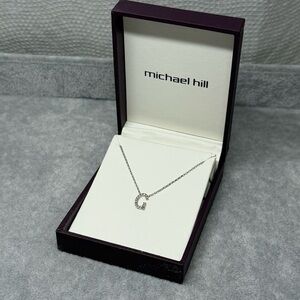 Michael Hill G Initial Necklace with 0.10 Carat of diamond in 10kt white gold